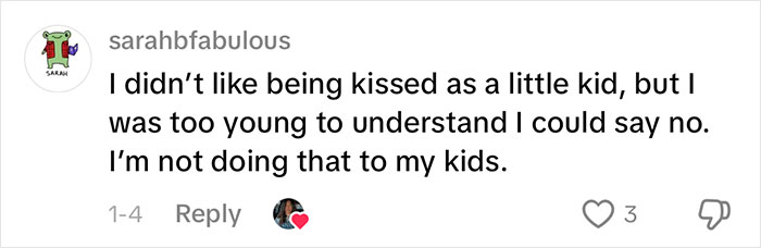 Social media comment about a woman’s gentle reminder for grandma to not kiss her baby sparking viral discussion. Social media comment about a woman’s gentle reminder for grandma to not kiss her baby sparking viral discussion.