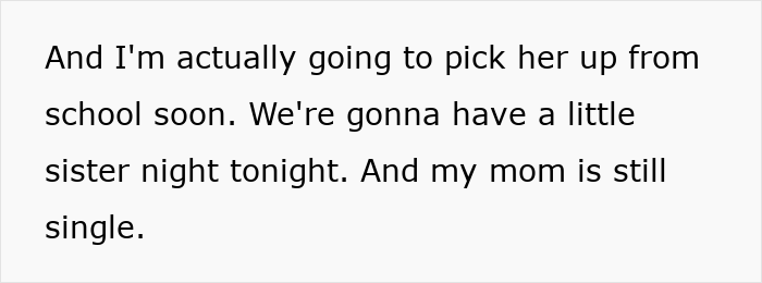 Text on a white background describing family plans, related to a woman sharing why she has 7 parents.