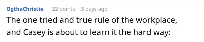 Text post about workplace conflict where a woman films coworker after work to question disability claims.