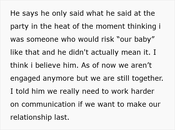 Text conversation showing a man&rsquo;s true colors after assuming his fianc&eacute;e is pregnant, leaving her shocked and humiliated.