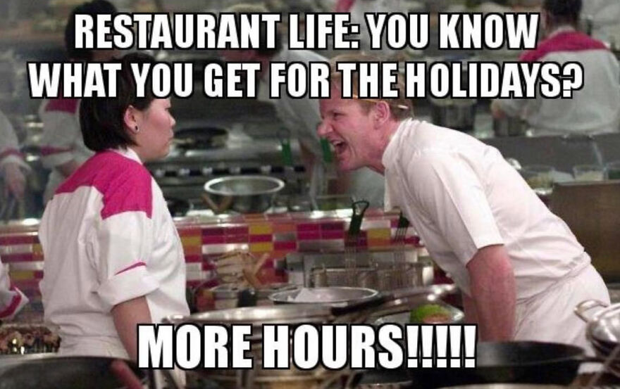 Chef yelling at kitchen staff in a busy restaurant illustrating work-life balance disasters in demanding jobs.
