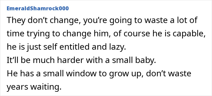 Text comment on a social media post discussing a man eating his pregnant partner’s craving treat and its impact on their relationship. Text comment on a social media post discussing a man eating his pregnant partner’s craving treat and its impact on their relationship.