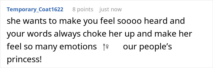 Screenshot of a social media comment discussing emotions related to Ariana Grande's bizarre mannerisms in recent interview. Screenshot of a social media comment discussing emotions related to Ariana Grande's bizarre mannerisms in recent interview.