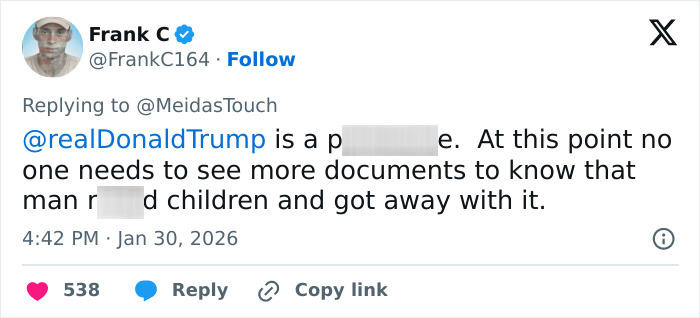 Tweet discussing 13-year-old Epstein victim claims involving Trump and new files revealing forced acts. Tweet discussing 13-year-old Epstein victim claims involving Trump and new files revealing forced acts.