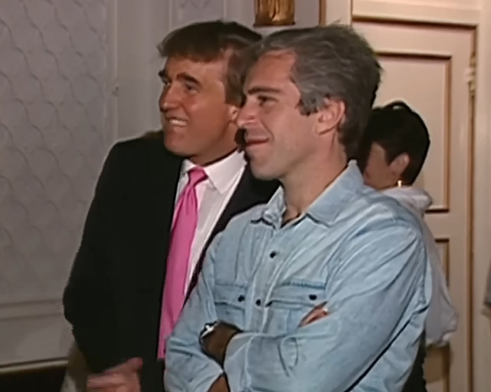 Donald Trump and Jeffrey Epstein smiling at an event, related to 13-year-old Epstein victim claims in new files. Donald Trump and Jeffrey Epstein smiling at an event, related to 13-year-old Epstein victim claims in new files.