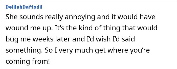 Comment describing guest mom rearranging food, correcting child, and taking control at a b-day party. Comment describing guest mom rearranging food, correcting child, and taking control at a b-day party.