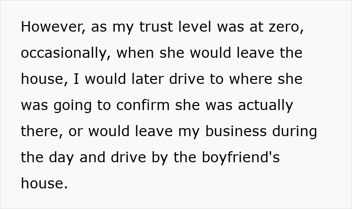 Alt text: Husband spirals with trust issues after wife’s cosmetic upgrade leads to suspicions of infidelity and her asking for more. Alt text: Husband spirals with trust issues after wife’s cosmetic upgrade leads to suspicions of infidelity and her asking for more.