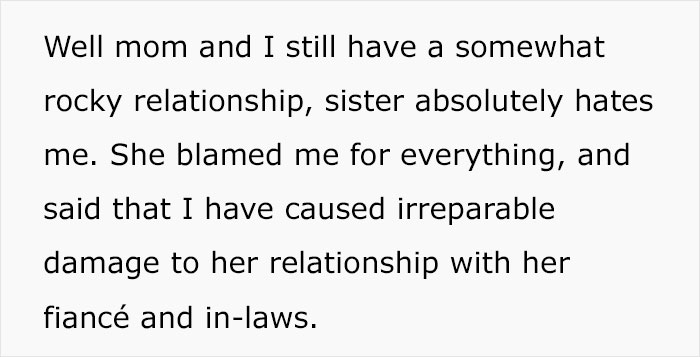 Text excerpt discussing a rocky relationship as a woman witnesses her sister turn into a bridezilla and calls a family meeting. Text excerpt discussing a rocky relationship as a woman witnesses her sister turn into a bridezilla and calls a family meeting.
