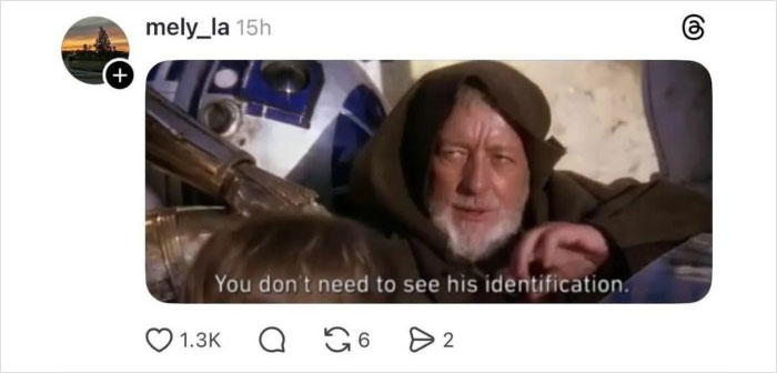 Scene from Star Wars with Obi-Wan Kenobi and R2-D2, related to Disney thread going viral and deletion controversy.