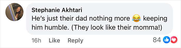 Social media comment reacting with humor to Matt Damon's teen daughter roasting his red carpet pose. Social media comment reacting with humor to Matt Damon's teen daughter roasting his red carpet pose.