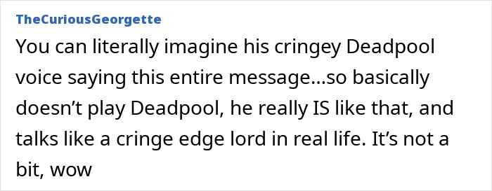 Screenshot of a forum comment discussing Ryan Reynolds' manipulative email to It Ends With Us author Colleen Hoover.