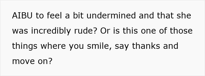 Text post discussing feeling undermined and rude behavior at a B-Day party with guest mom taking control. Text post discussing feeling undermined and rude behavior at a B-Day party with guest mom taking control.