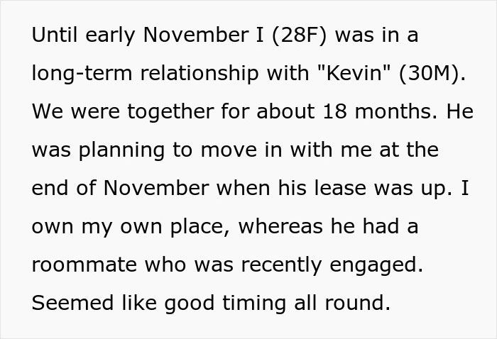 Close-up of article text about a woman missing boyfriend red flags after 18 months