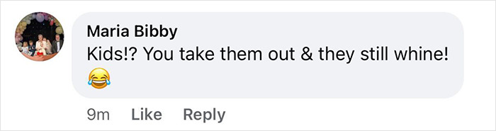 Comment on social media post showing Maria Bibby’s reaction to Matt Damon's teen daughter roasting his red carpet pose. Comment on social media post showing Maria Bibby’s reaction to Matt Damon's teen daughter roasting his red carpet pose.