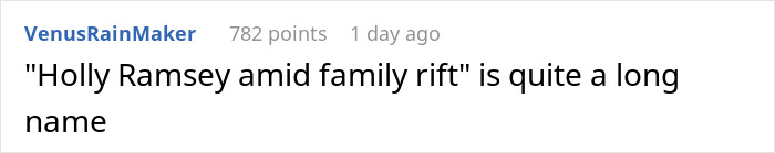 Comment on a social media post discussing Adam Peaty changing his name after his controversial wedding to Gordon Ramsay&rsquo;s daughter.