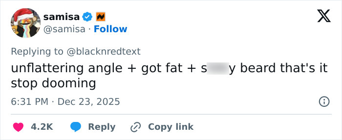 Screenshot of a social media comment discussing the unrecognizable appearance of a 2000s teen heartthrob at 48. Screenshot of a social media comment discussing the unrecognizable appearance of a 2000s teen heartthrob at 48.