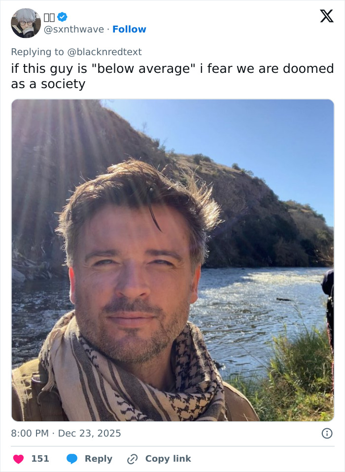 Middle-aged man outdoors near river and hills, representing 2000s teen heartthrob with unrecognizable appearance at 48. Middle-aged man outdoors near river and hills, representing 2000s teen heartthrob with unrecognizable appearance at 48.