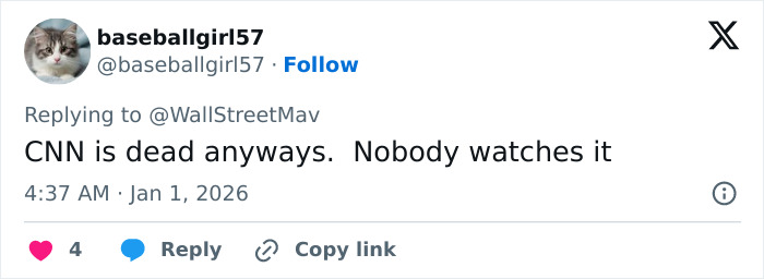 Screenshot of a tweet criticizing CNN, related to Amy Sedaris's transphobic jab during New Year's Eve broadcast controversy. Screenshot of a tweet criticizing CNN, related to Amy Sedaris's transphobic jab during New Year's Eve broadcast controversy.
