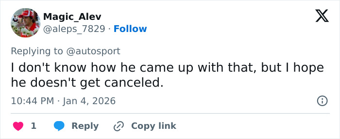 Screenshot of a tweet showing backlash faced by F1 star Pierre Gasly over his Michael Schumacher tribute.