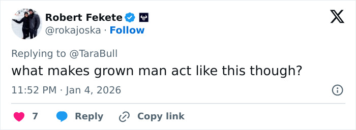 Male Karen screenshot of a tweet asking what makes grown man act like this