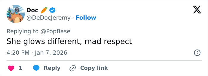 Screenshot of tweet reply about Zendaya wax figure; user says She glows different, mad respect Screenshot of tweet reply about Zendaya wax figure; user says She glows different, mad respect
