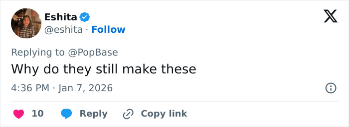 Social media reply about Zendaya wax figure saying Why do they still make these, with timestamp and reactions. Social media reply about Zendaya wax figure saying Why do they still make these, with timestamp and reactions.