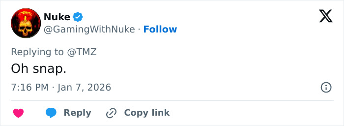 Screenshot of a tweet reacting to Nick Reiner’s family breaking their silence after his lawyer quits the case. Screenshot of a tweet reacting to Nick Reiner’s family breaking their silence after his lawyer quits the case.