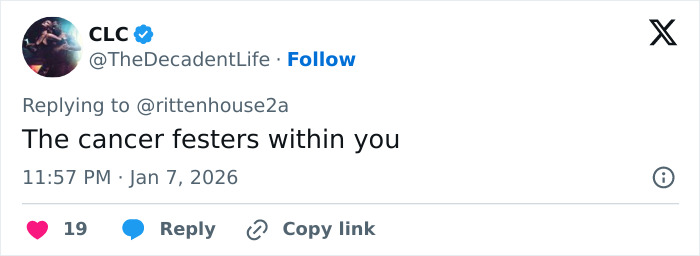 Screenshot of a tweet reacting to Kyle Rittenhouse’s response related to ICE slaying controversy in Minneapolis. Screenshot of a tweet reacting to Kyle Rittenhouse’s response related to ICE slaying controversy in Minneapolis.