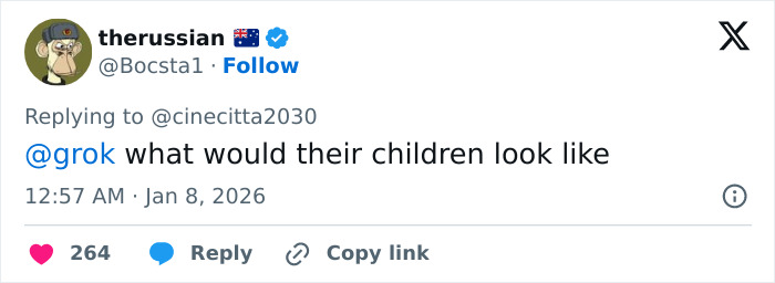 Screenshot of a viral social media reply discussing Barron Trump and Princess Isabella in a monarchy context. Screenshot of a viral social media reply discussing Barron Trump and Princess Isabella in a monarchy context.