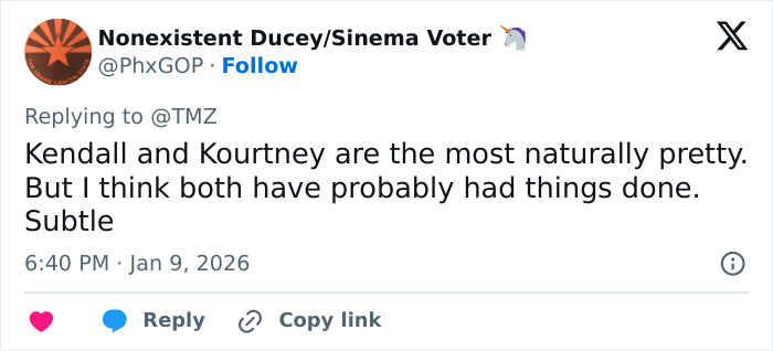 "Hand Her A Mirror": Kendall Jenner Draws Scrutiny After Denying Plastic Surgery Rumors