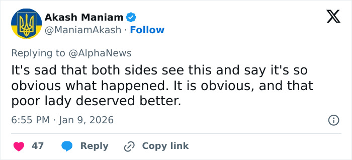 Screenshot of a tweet about the newly released ICE video adding missing context to the fatal shooting of Renée Nicole Good. Screenshot of a tweet about the newly released ICE video adding missing context to the fatal shooting of Renée Nicole Good.
