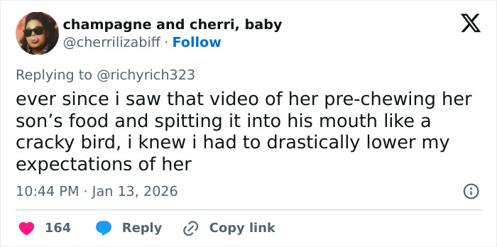 Tweet criticizing Alicia Silverstone mentioning past controversies and viral glitching incident at the Golden Globes event. Tweet criticizing Alicia Silverstone mentioning past controversies and viral glitching incident at the Golden Globes event.