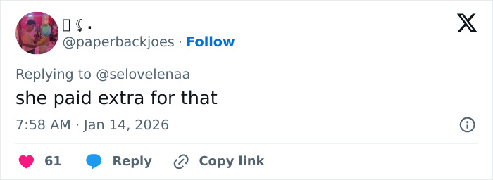 Tweet on a social media platform discussing Kylie Jenner’s weird Golden Globes seat photo sparking online debate.