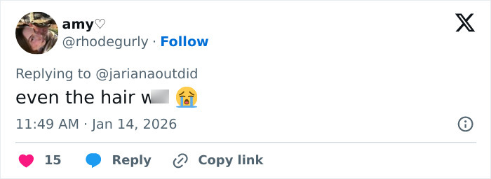 Screenshot of a tweet discussing Selena Gomez accused of plagiarizing an Arab influencer&rsquo;s look, focusing on hair.