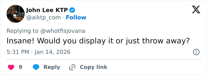 Screenshot of a viral tweet reacting to an unhinged Vinted listing for a Dior handbag described as cremated.