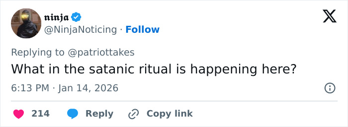 People wearing dog masks and old-time costumes at a creepy Mar-a-Lago event, sparking shocked reactions online. People wearing dog masks and old-time costumes at a creepy Mar-a-Lago event, sparking shocked reactions online.