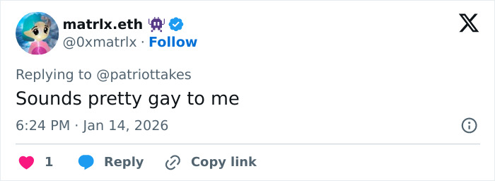 Screenshot of a social media reply commenting on a creepy Mar-a-Lago event with people in dog masks and old-time costumes. Screenshot of a social media reply commenting on a creepy Mar-a-Lago event with people in dog masks and old-time costumes.