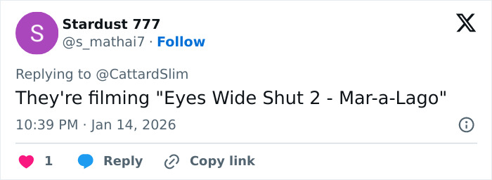 People wearing dog masks and old-time costumes at a creepy Mar-a-Lago event, captured in a stunning clip. People wearing dog masks and old-time costumes at a creepy Mar-a-Lago event, captured in a stunning clip.