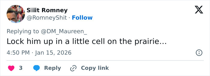 Screenshot of a Twitter reply criticizing Melissa Gilbert following a controversial Instagram fridge tour amid husband's charges.