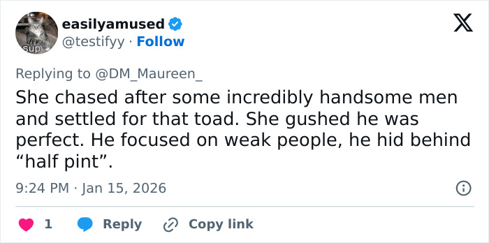 Screenshot of a social media post discussing Melissa Gilbert and public outrage over her tone-deaf Instagram fridge tour.