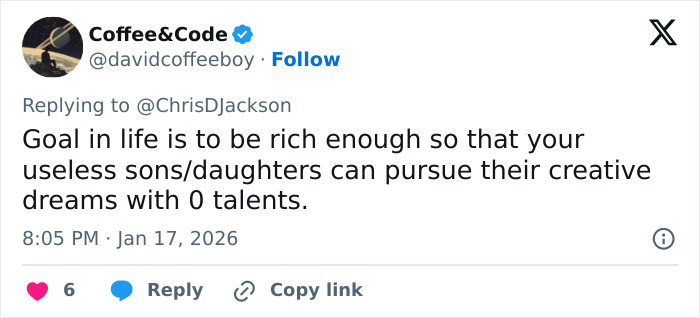 Twitter post criticizing talent and creativity, highlighting viral reaction to Lara Trump dance moves in music video.