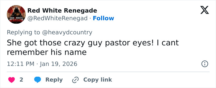 Tweet comment on Erika Kirk photo before Charlie's assassination, highlighting fans discussing her makeup transformation.