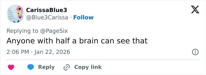 Screenshot of a social media reply criticizing an actress amid Brooklyn Beckham’s scathing rant and Nicola Peltz’s ex’s sister’s response. Screenshot of a social media reply criticizing an actress amid Brooklyn Beckham’s scathing rant and Nicola Peltz’s ex’s sister’s response.