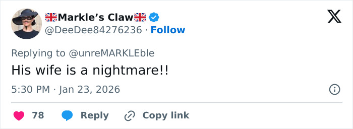 Screenshot of a viral social media post highlighting the tense exchange between Victoria Beckham and Nicola Peltz amid their feud.