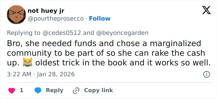 Tweet by user not huey jr discussing a controversial opinion related to JoJo Siwa's latest confession and massive transformation. Tweet by user not huey jr discussing a controversial opinion related to JoJo Siwa's latest confession and massive transformation.