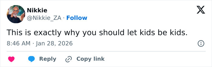 Tweet by Nikkie expressing opinion on why children should be allowed to be kids amid JoJo Siwa's massive transformation. Tweet by Nikkie expressing opinion on why children should be allowed to be kids amid JoJo Siwa's massive transformation.