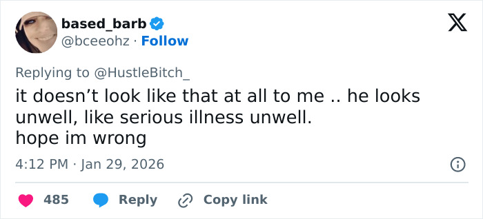 Tweet expressing concern about Ryan Seacrest’s extremely skinny look and fans worrying about this Hollywood trend growing. Tweet expressing concern about Ryan Seacrest’s extremely skinny look and fans worrying about this Hollywood trend growing.