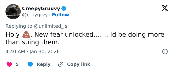 Screenshot of a social media post reacting to parents suing fertility clinic after a baby mix-up incident.