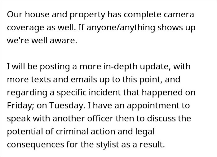 Woman shares a crazy story about her hair stylist after discovering a strange shrine related to her hair.