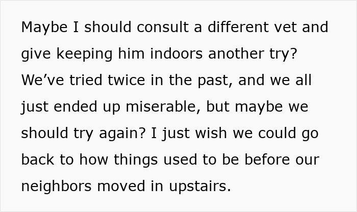 Cat repeatedly disappears for days, owner discovers neighbor has been secretly adopting and caring for the cat.